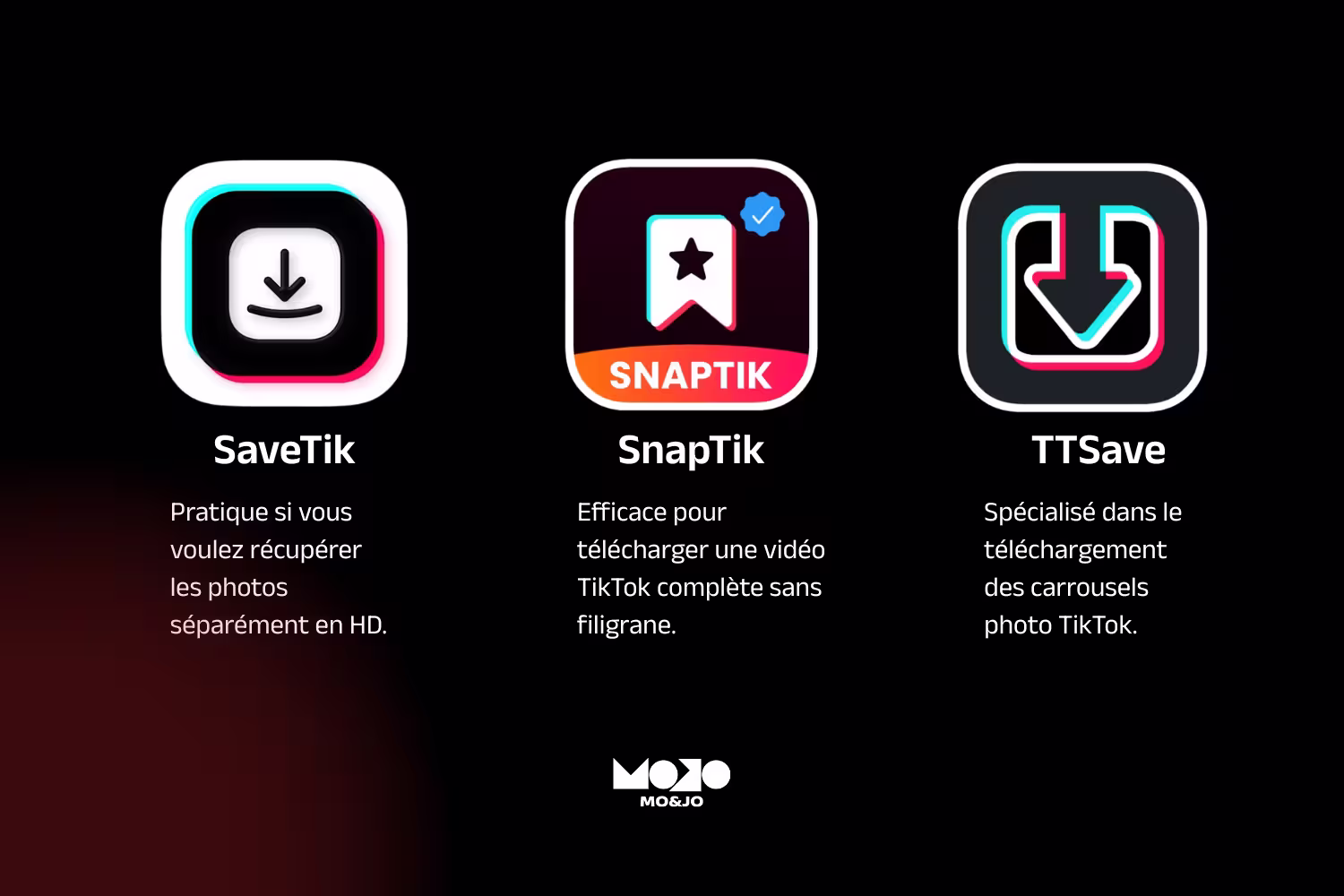 Les applications gratuites pour télécharger un diaporama vidéo Tiktok