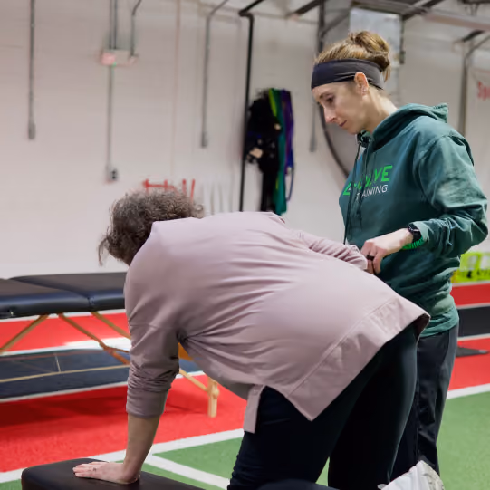 Strength training session in progress at Evolve Training NJ