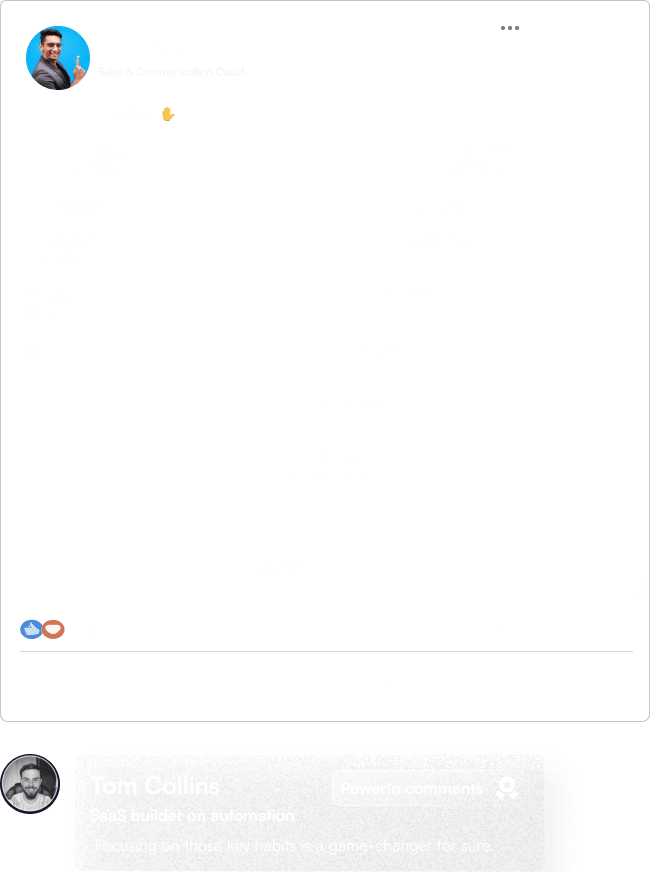 LinkedIn automated comment