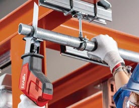 Man using a Hilti tool