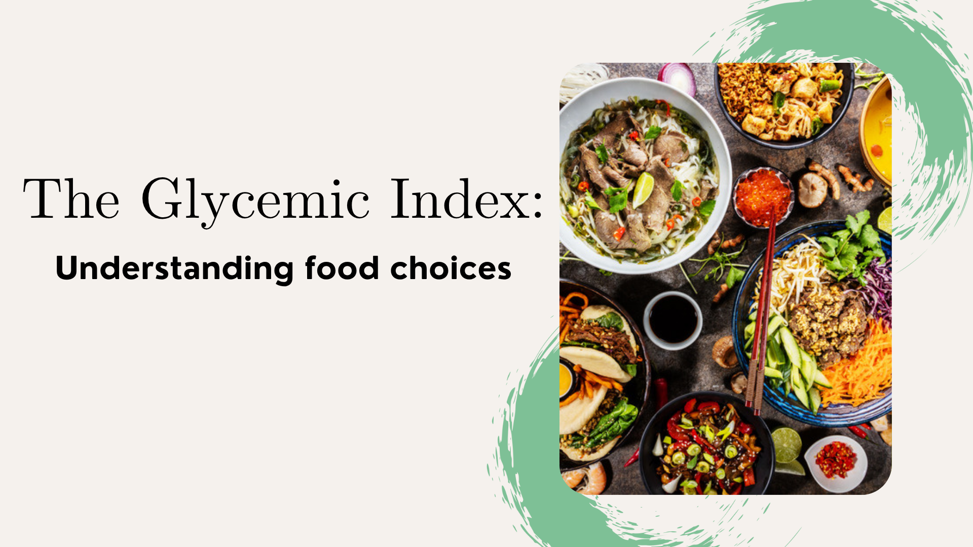 Glycemic eating