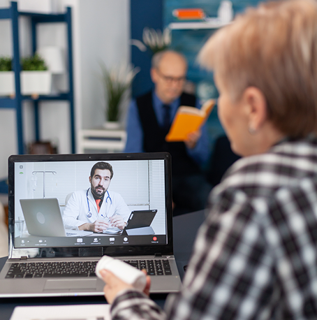 Doctor on Laptop