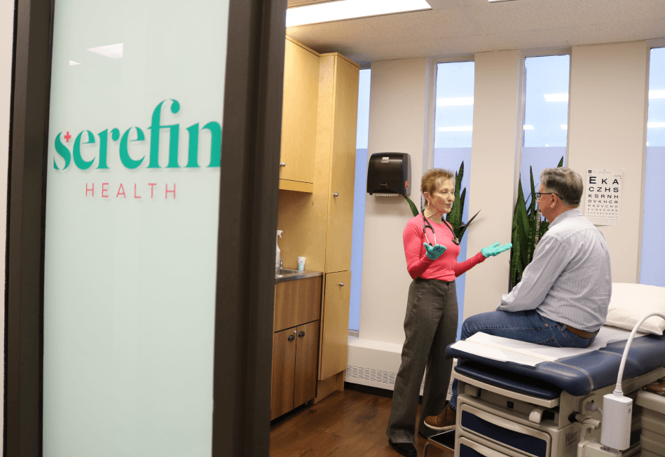 Doctor and patient discuss