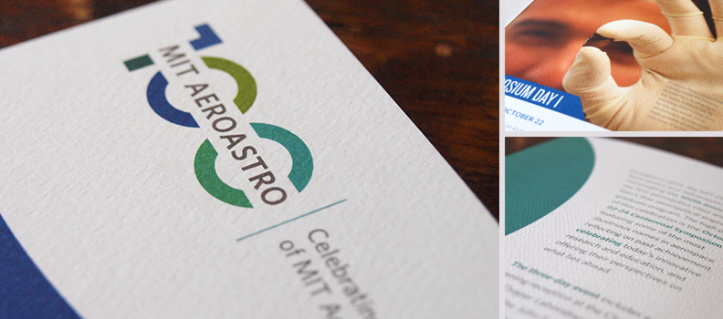 close-up of uncoated brochure