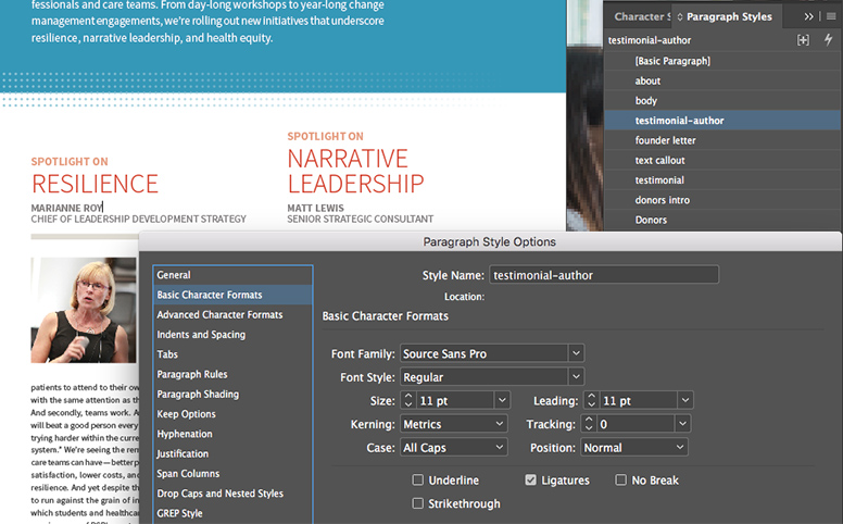 Paragraph Style