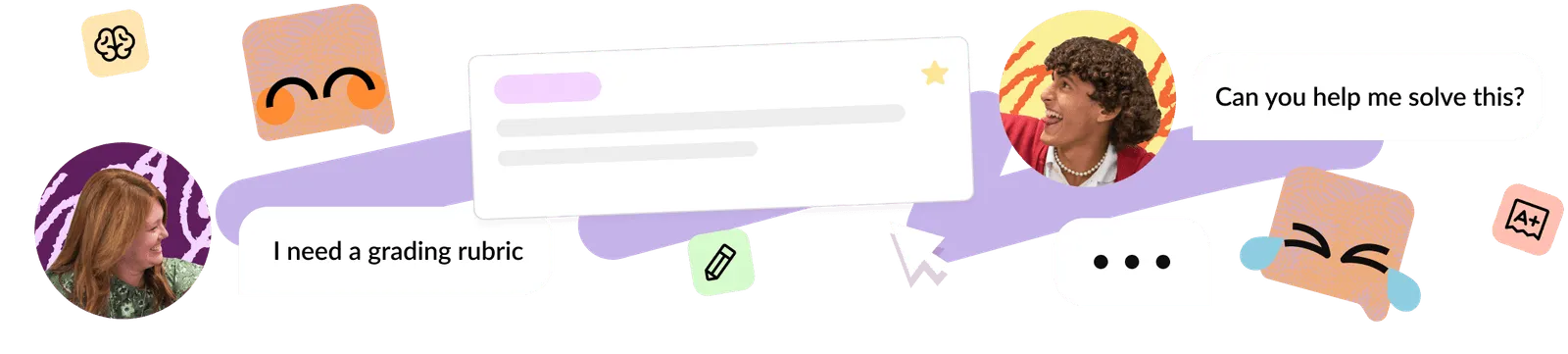 Official Khanmigo website hero graphic introducing its education offering