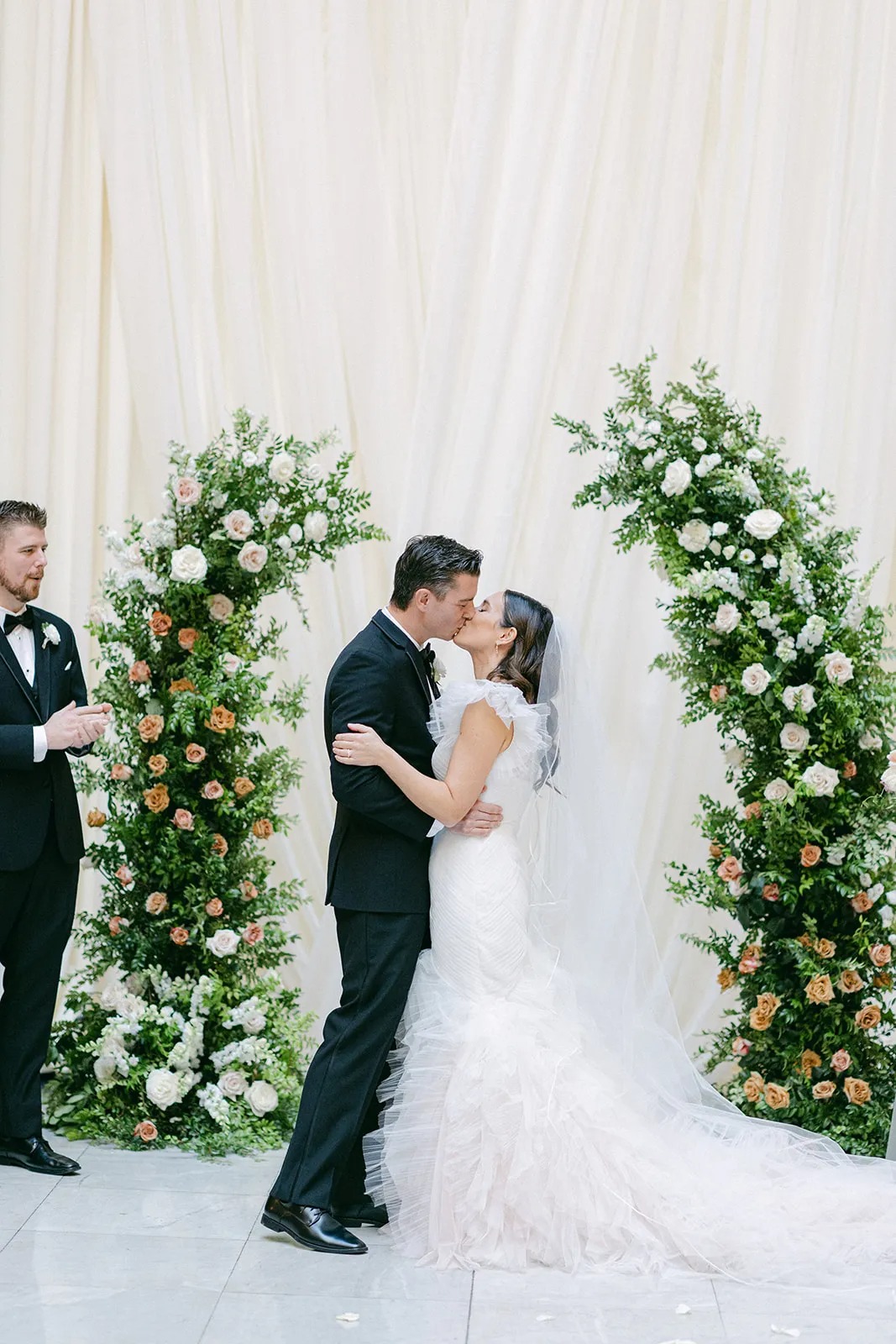 Duet Floral Studios ceremony floral arrangement