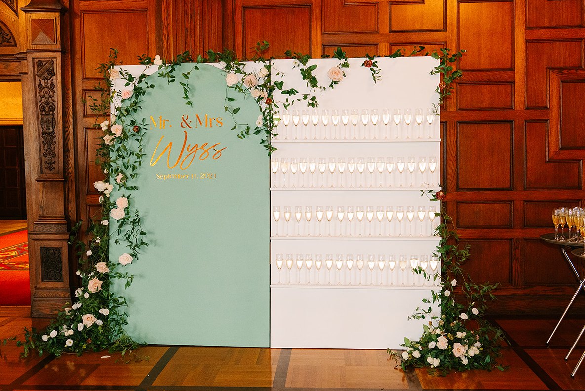 reception decor done by duet floral