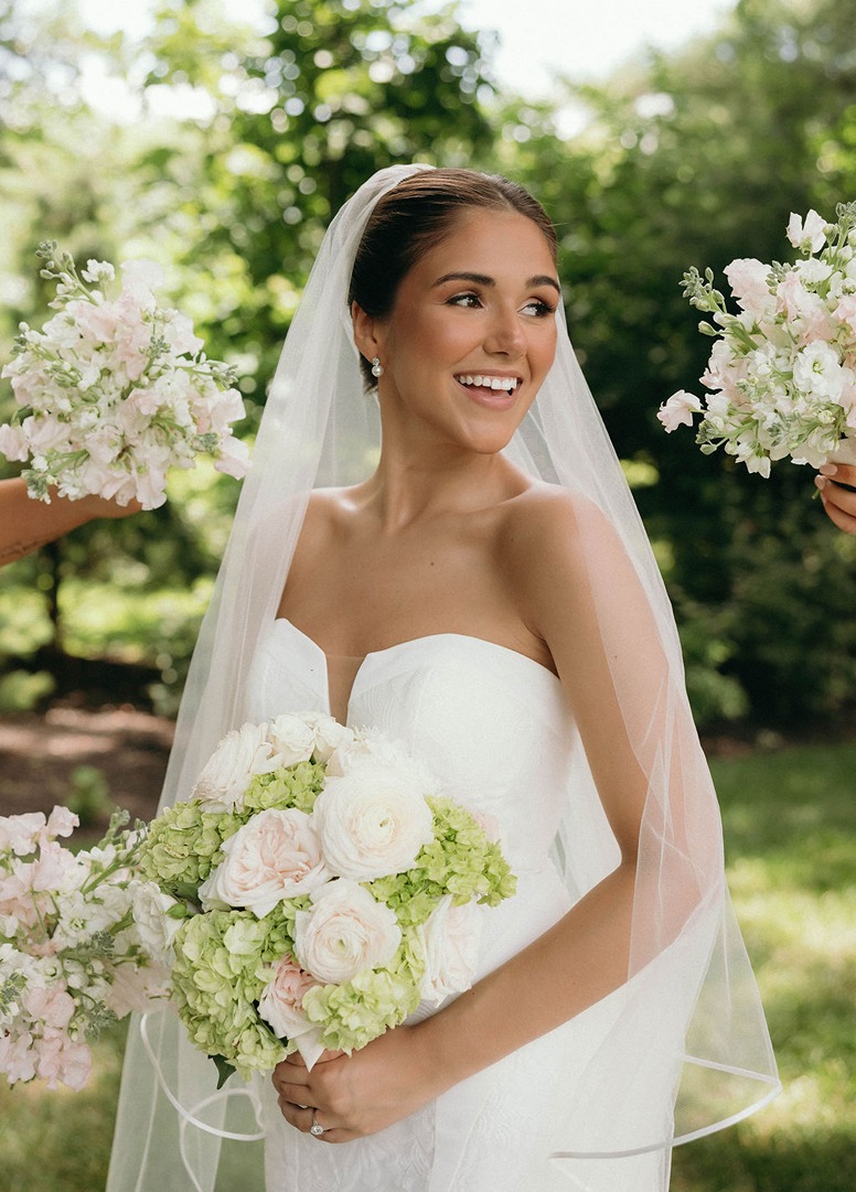 the bride at her mustard seed wedding