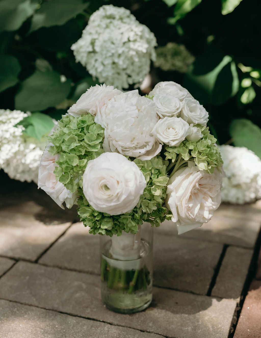 a bridal bouquet at mustard seed garden center