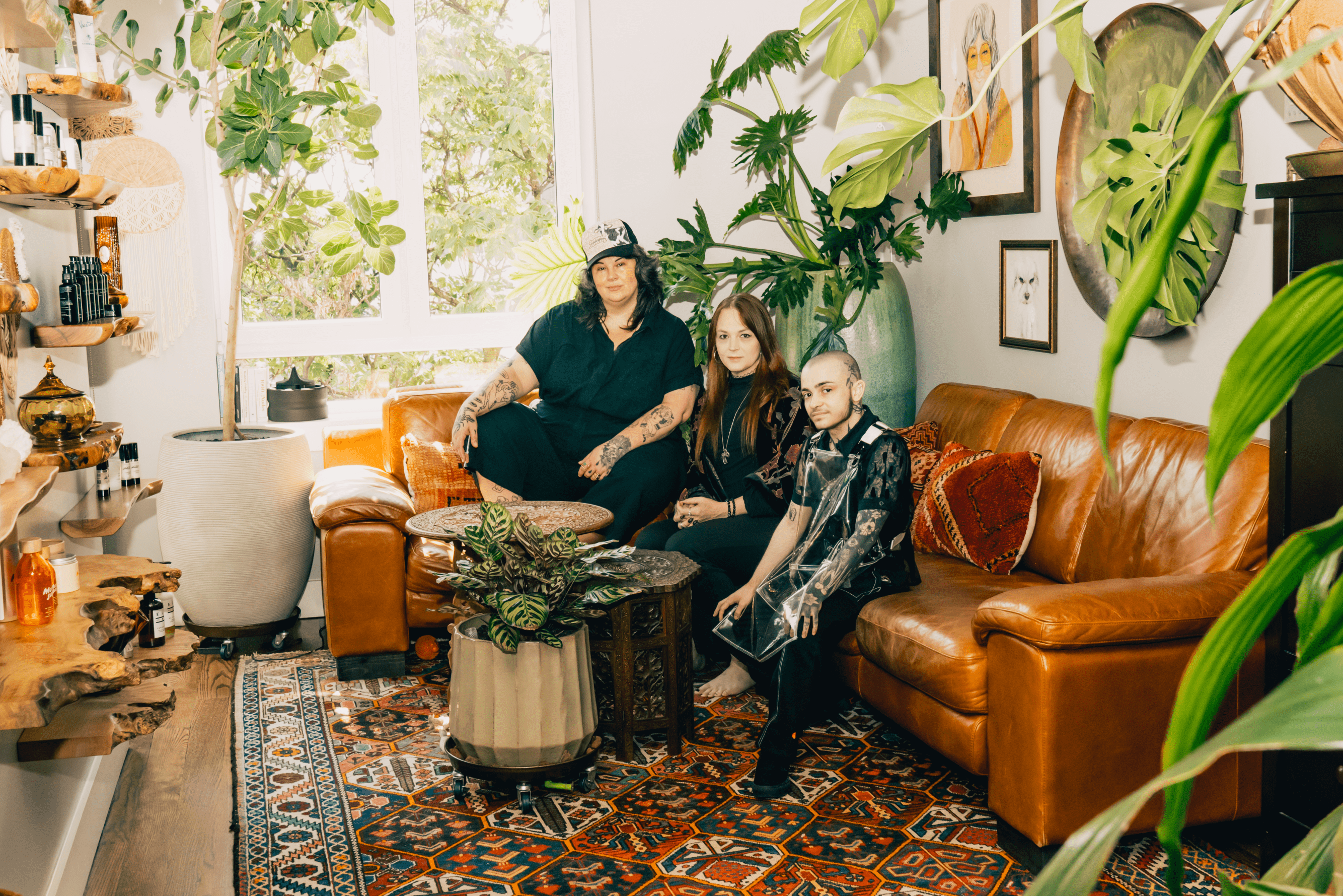 Uncle Nat's Crew Sitting Professionally On Couch Looking Very Professional