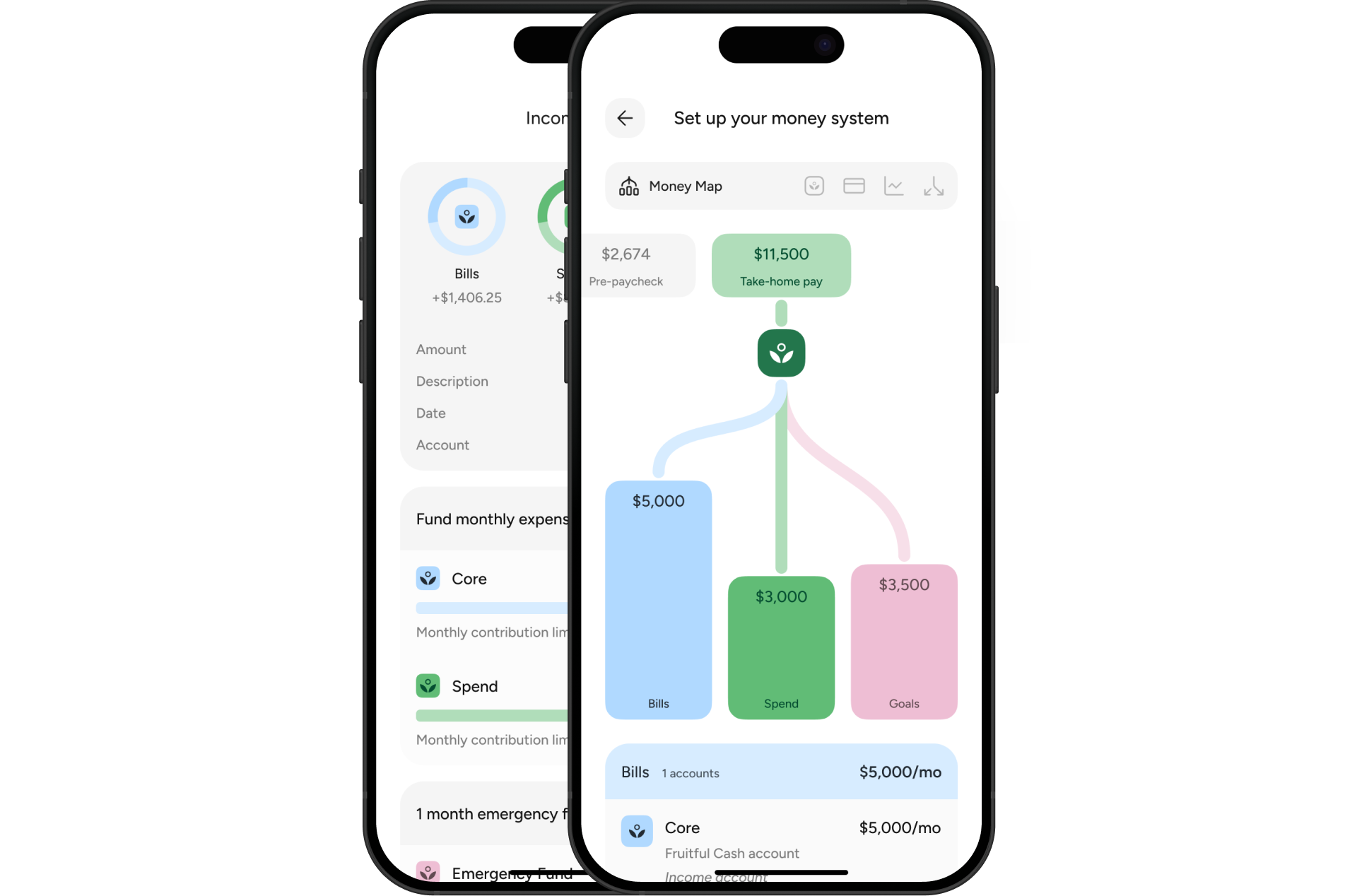 Fruitful app with card