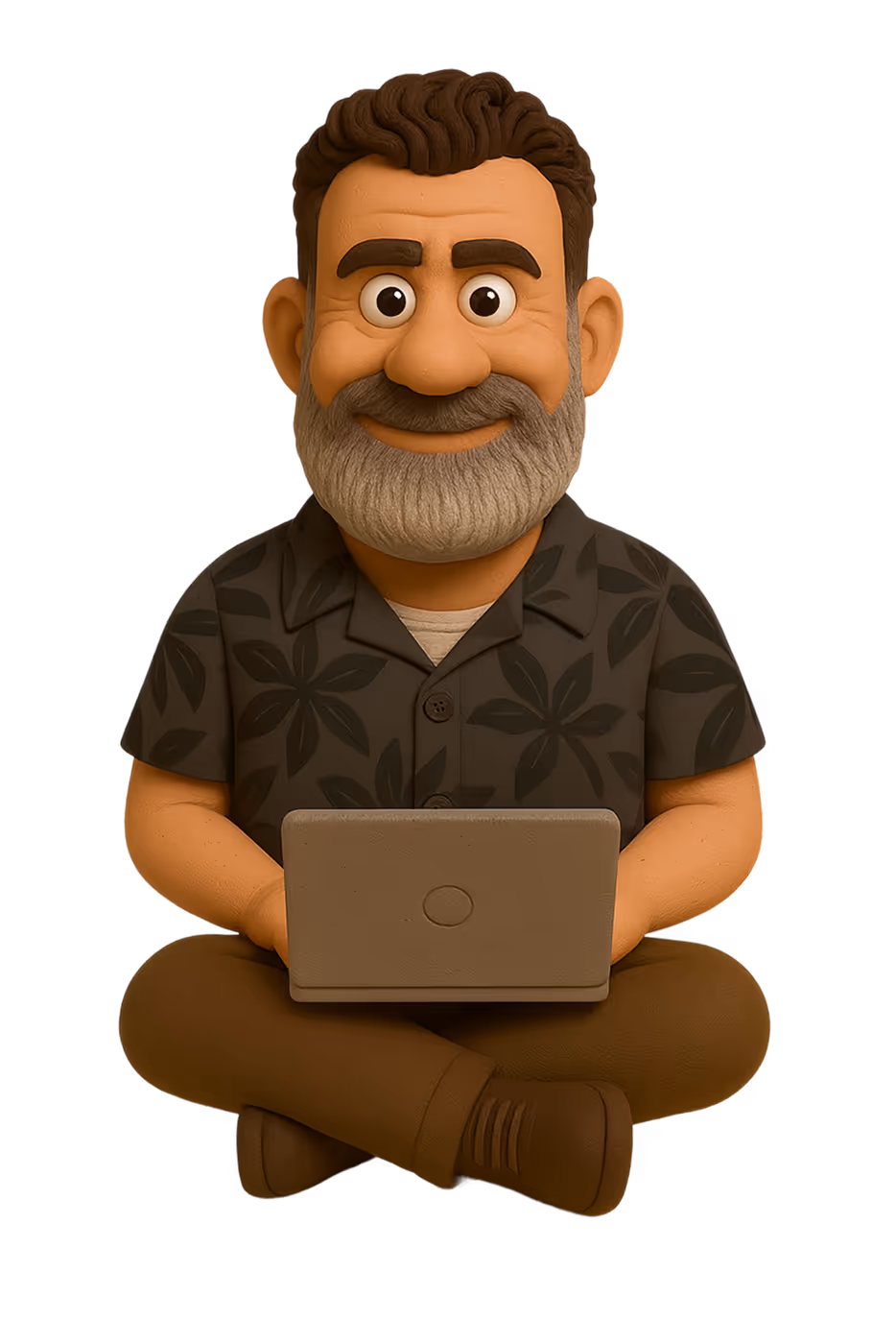 Novabridge team member using laptop