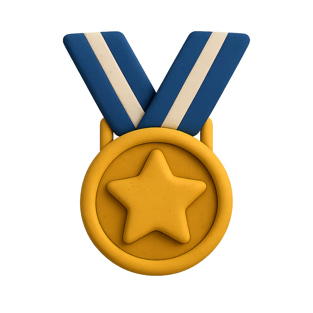 A golden badge