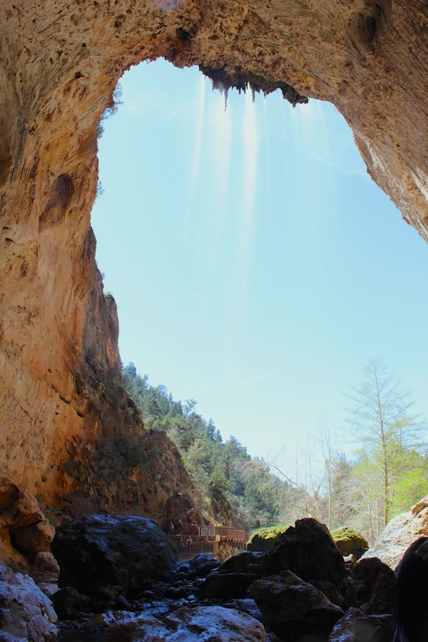 View from below: Tonto Natural Bridge