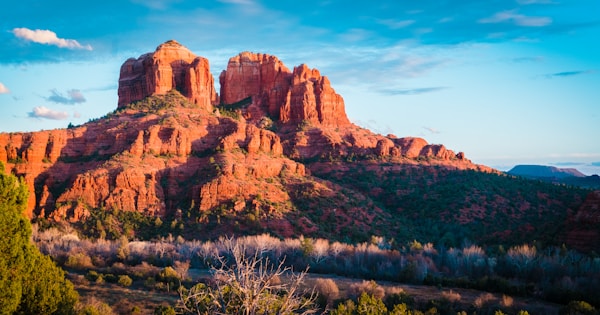 A mountain landscape in Arizona's desert.