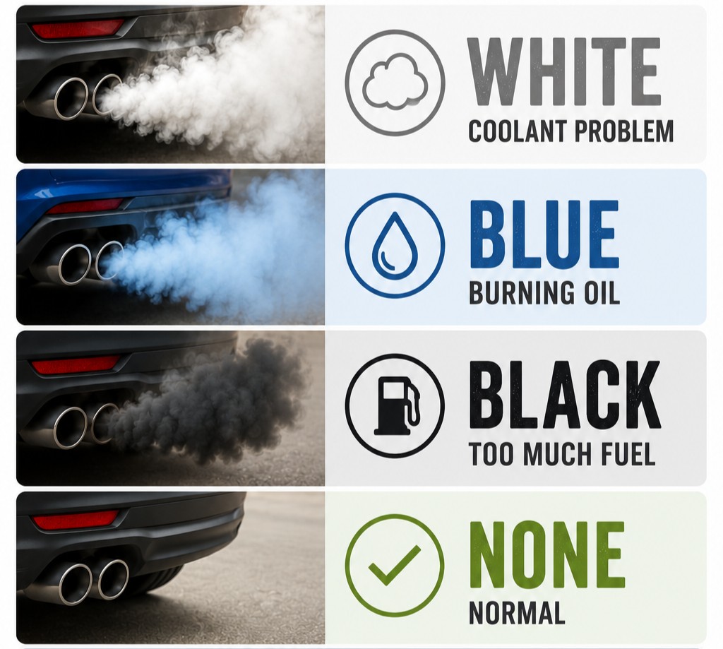 What the Color of Your Exhaust Smoke Can Tell You About Your Engine