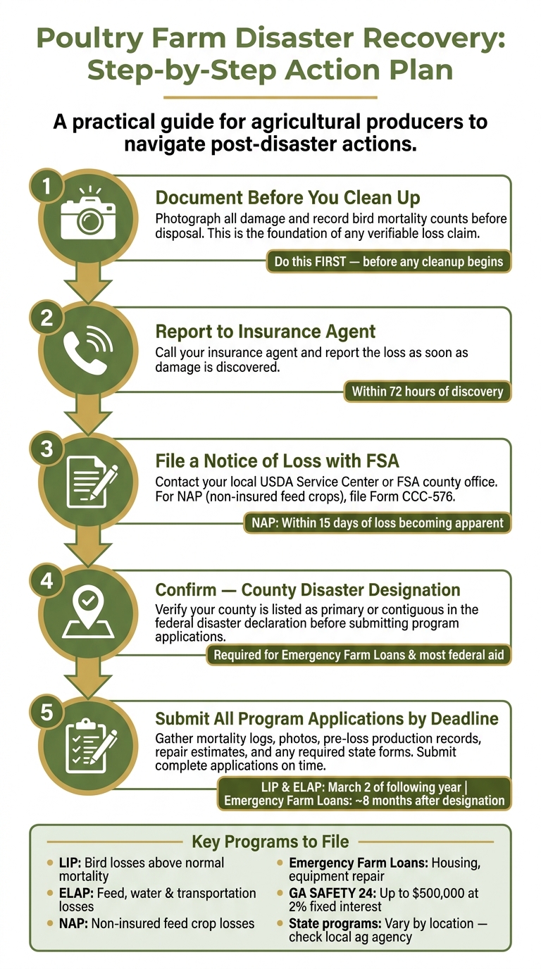Poultry Farm Disaster Recovery: Step-by-Step Action Plan