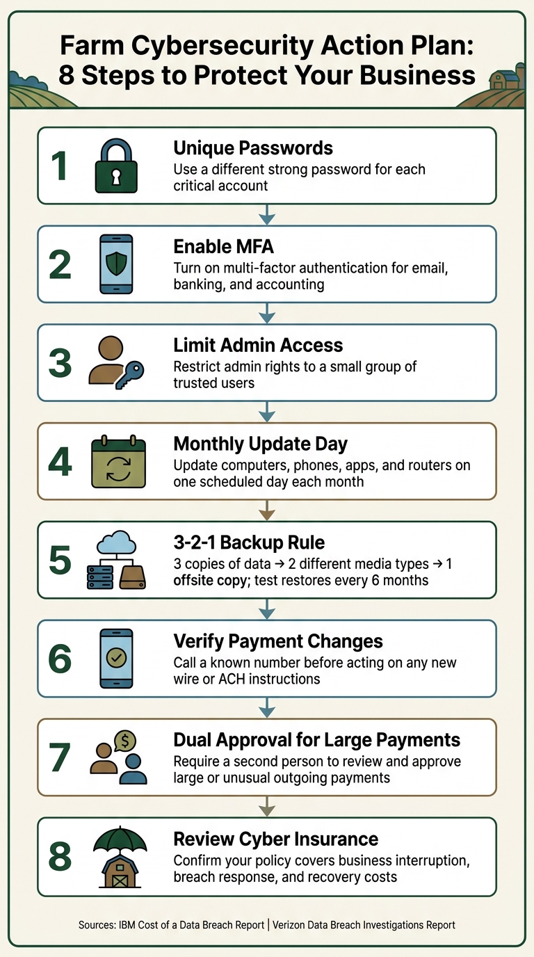 Farm Cybersecurity Action Plan: 8 Steps to Protect Your Business