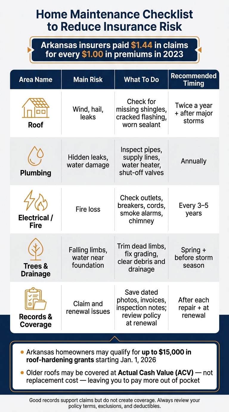Home Maintenance Checklist to Reduce Insurance Risk