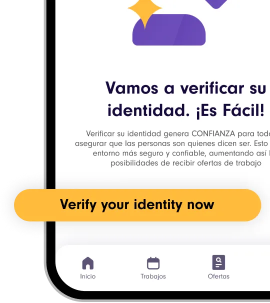 A phone with a screenshot from the Yazta app