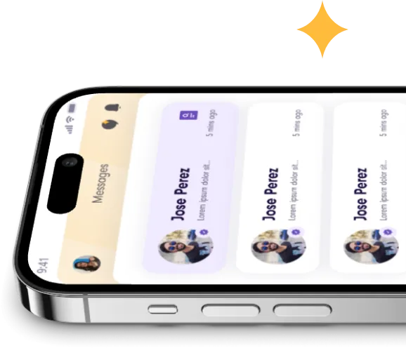 A phone with a screenshot from the Yazta app