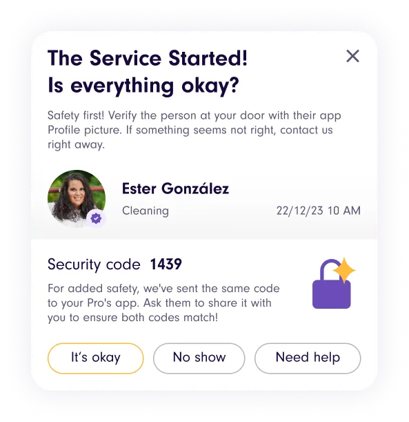 Image of dashboard from the Yazta app