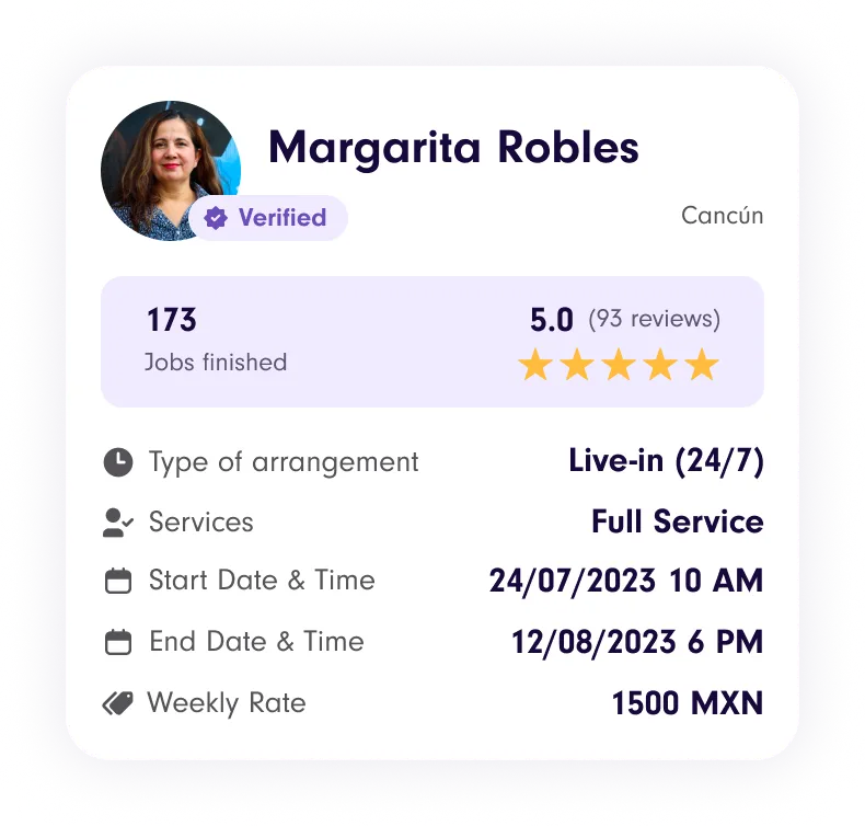 Image of dashboard from the Yazta app