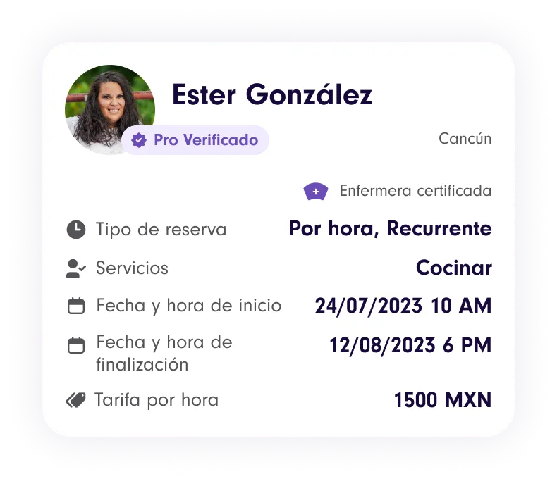 Image of dashboard from the Yazta app