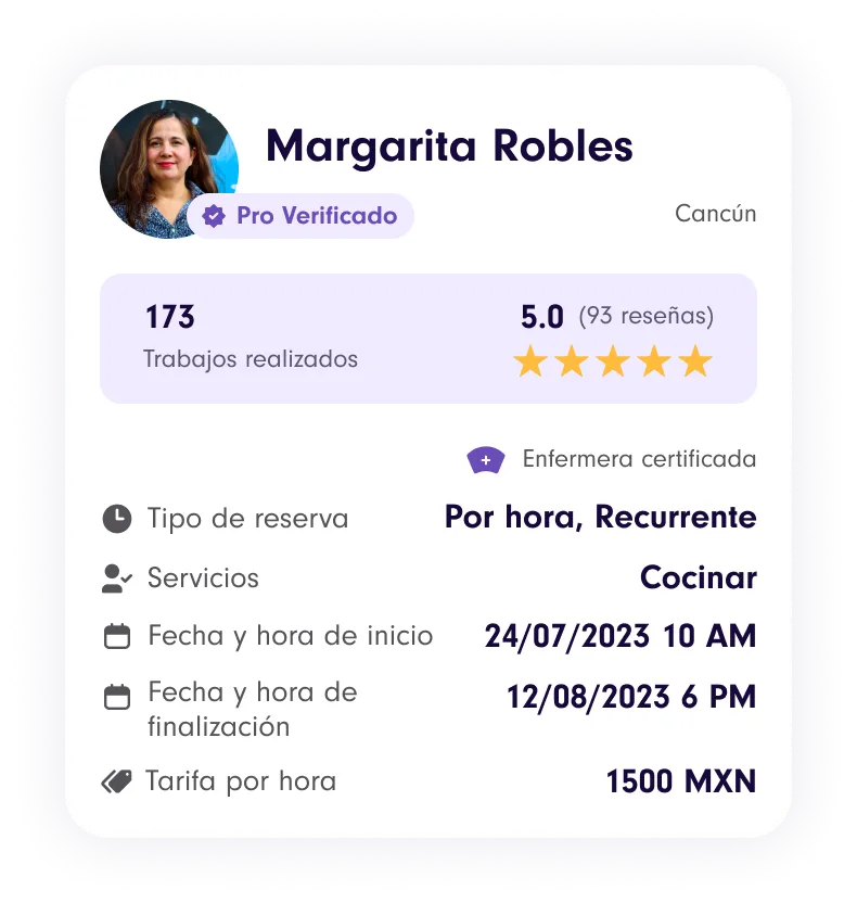 Image of dashboard from the Yazta app