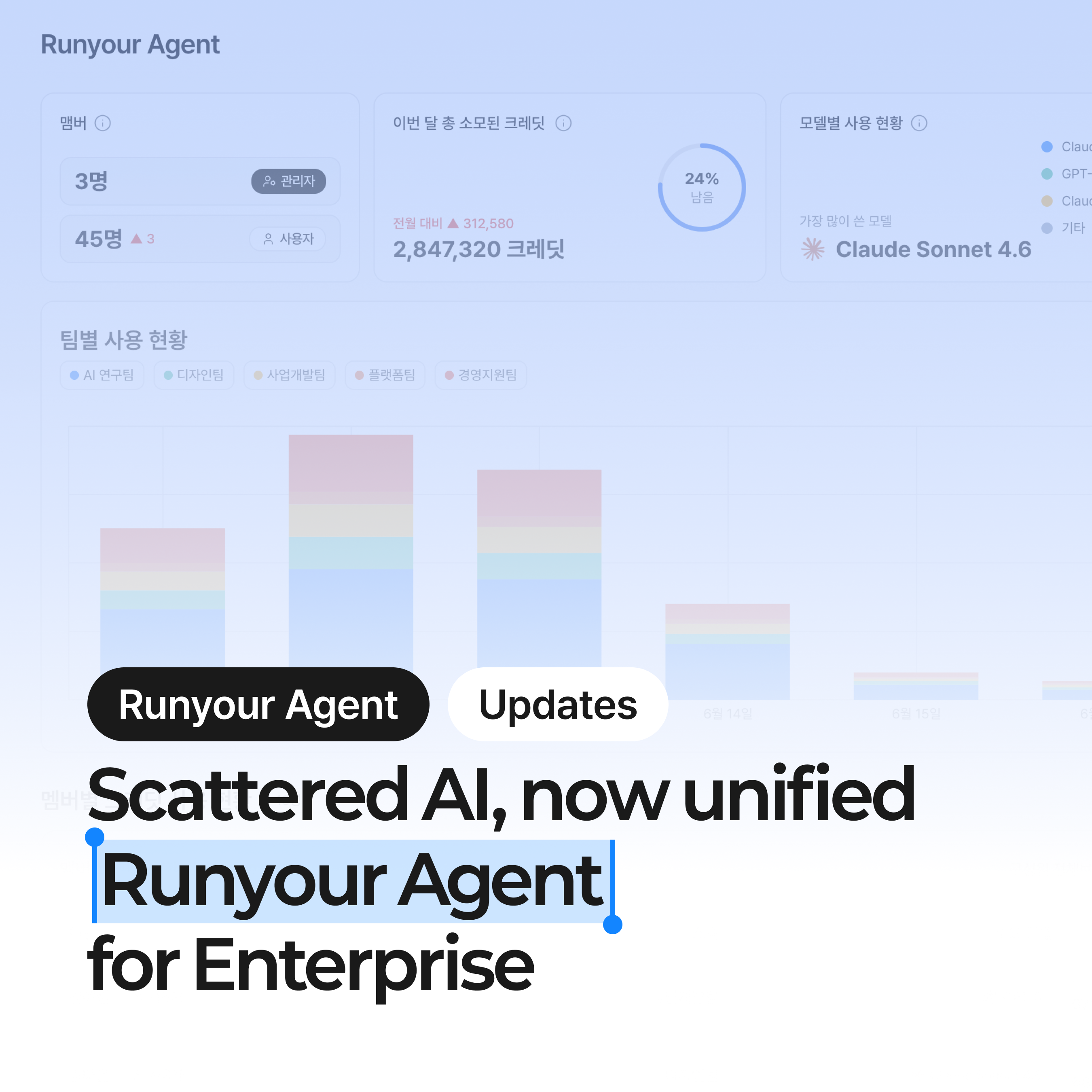 Multiple AIs, one invoice. Discover Runyour Agent for Enterprise