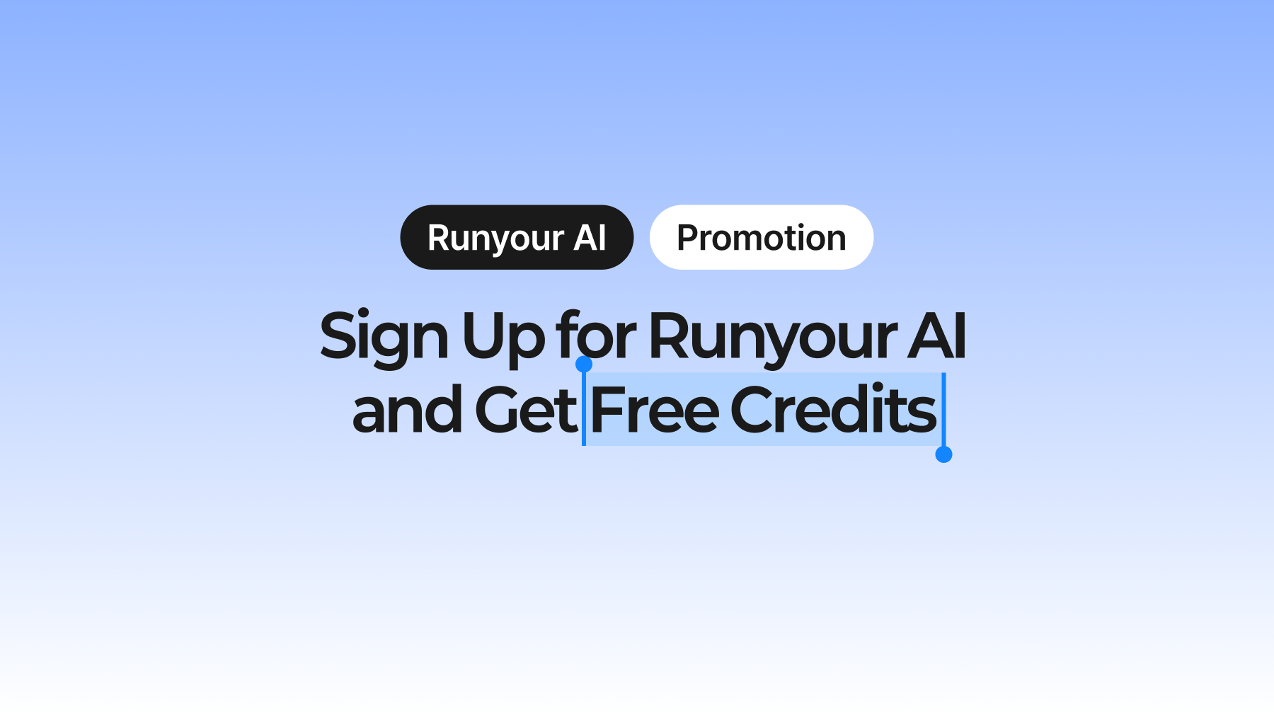 Sign up for Runyour AI and get free credits!