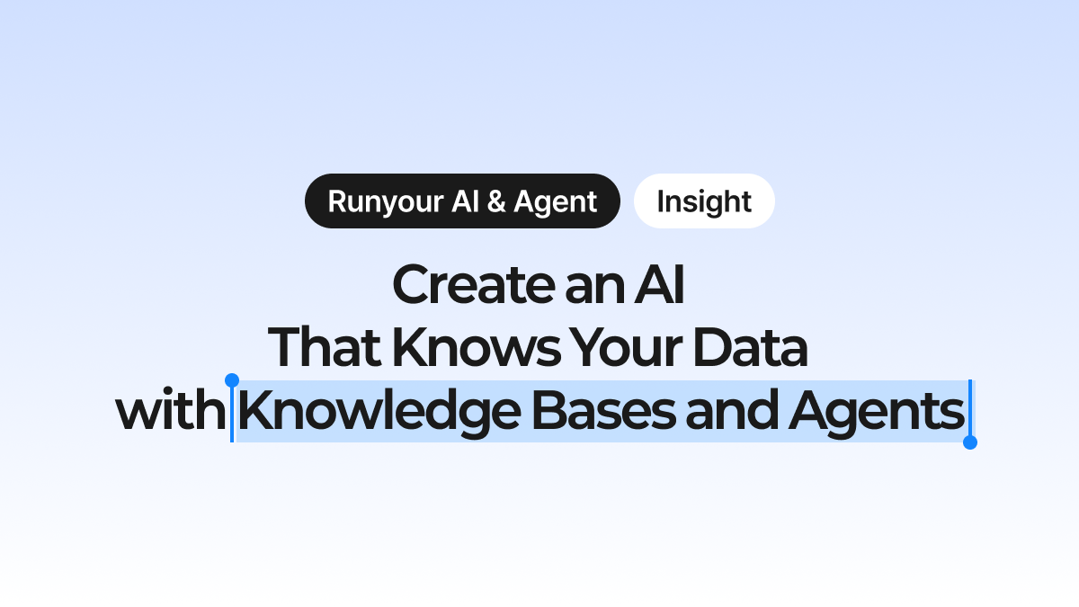 Create an AI that knows your data with knowledge bases and agents