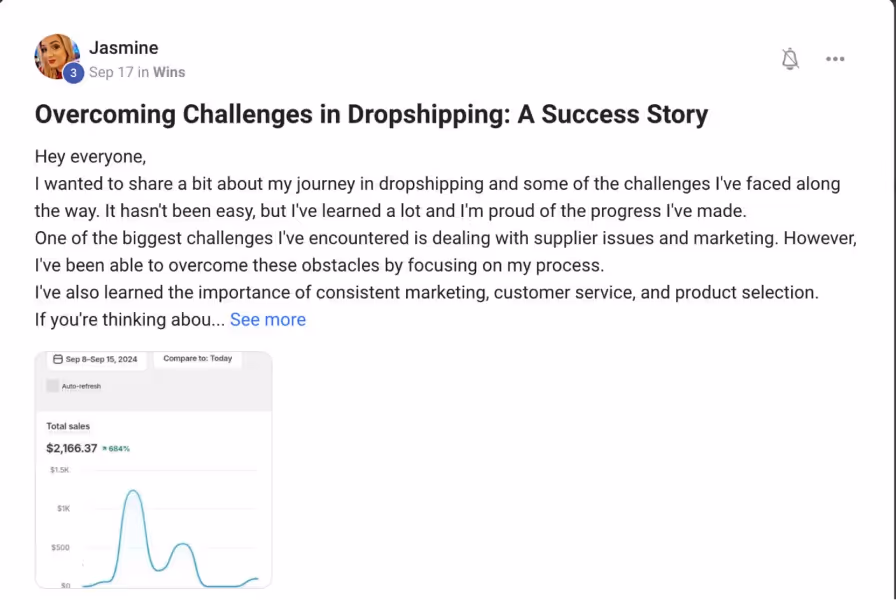 Workshop testimonial