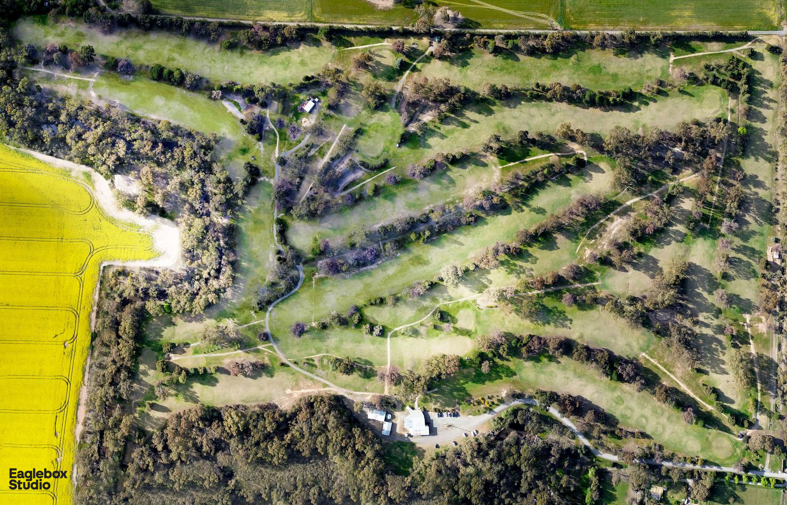 Arial Overhead shot of Kialla Golf Club
