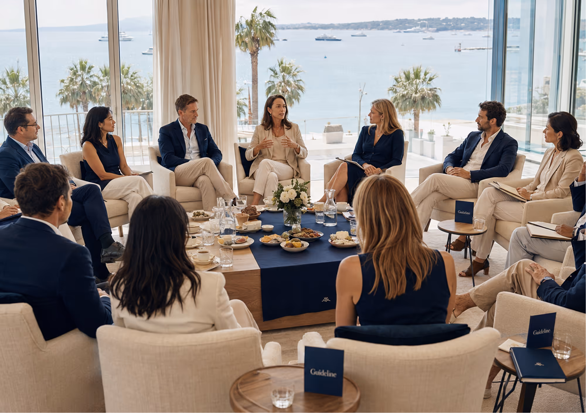 Media planning leaders lunch at the Guideline House at Cannes Lions