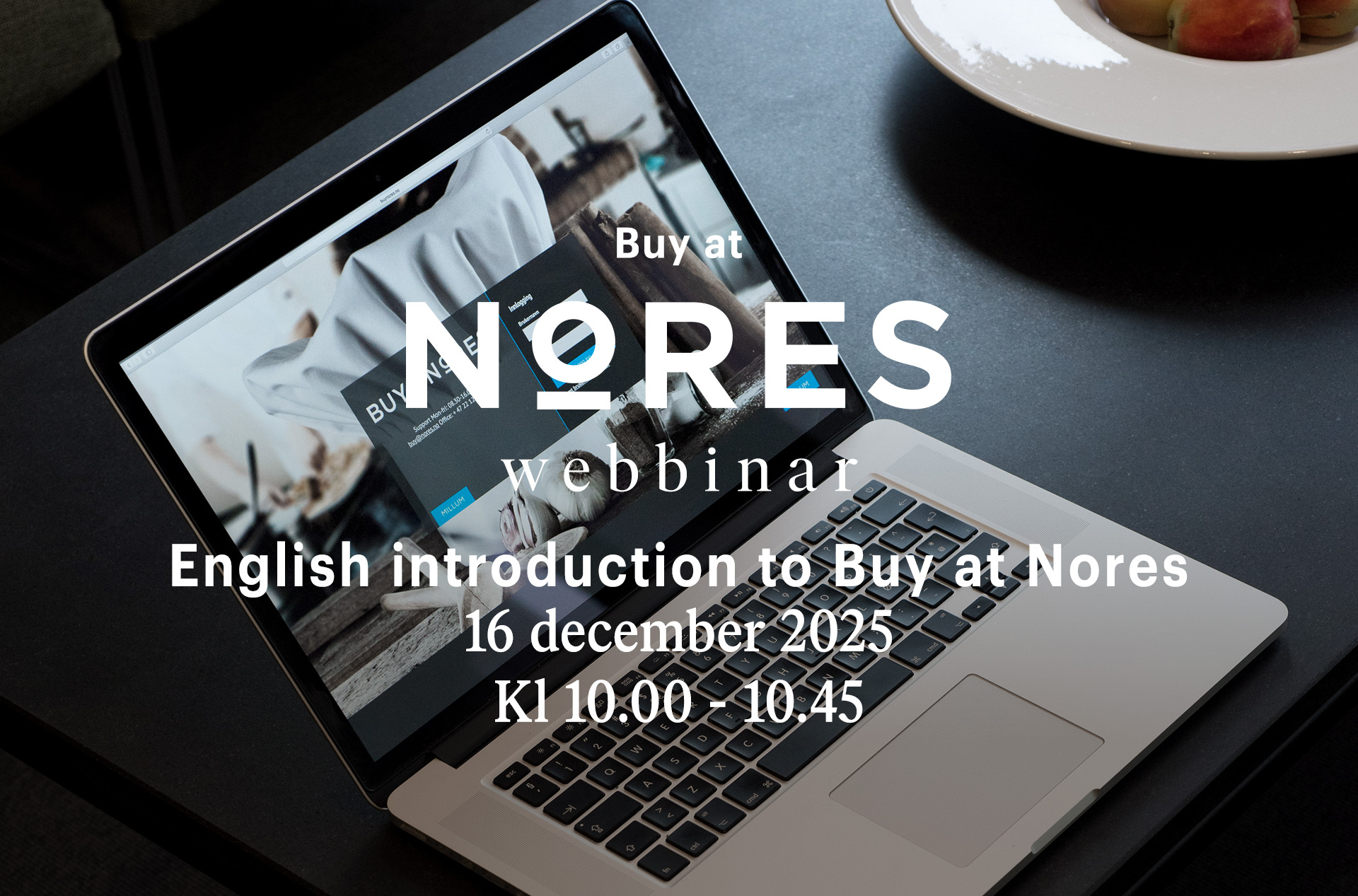 Buy at Nores webbinar för engelskspråkliga