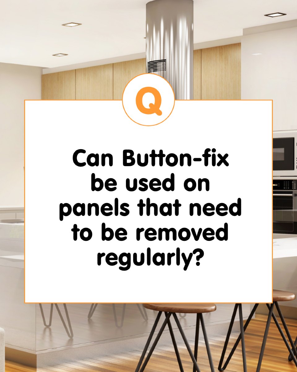 Need panels that come off easily - and stay secure? Button-fix can handle that. Type 2 is ideal for mounting skirtings in front of built in appliance, or false backs to cabinets to conceal electrical distribution units. Any panel that needs to come off for servicing.

✅ Strong hold
✅ Easy removal
✅ Clean, hidden fixings

Learn more at button-fix.com

#Buttonfix #HiddenFixings #Type2Buttonfix #SmartDesign #DIYSolutions #InteriorFitOut #RemovablePanels #HomeRenovation #JoineryMadeSimple