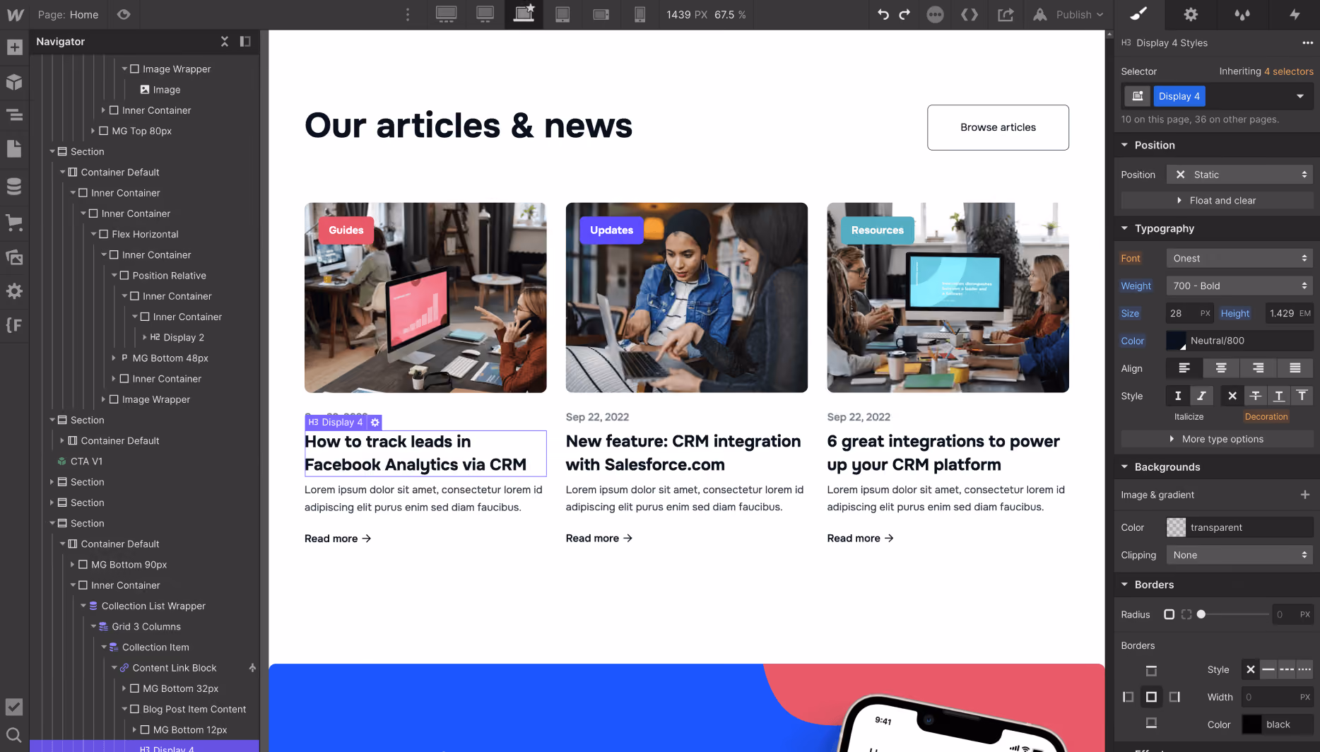 CMS Items - Promoplus X Webflow Template