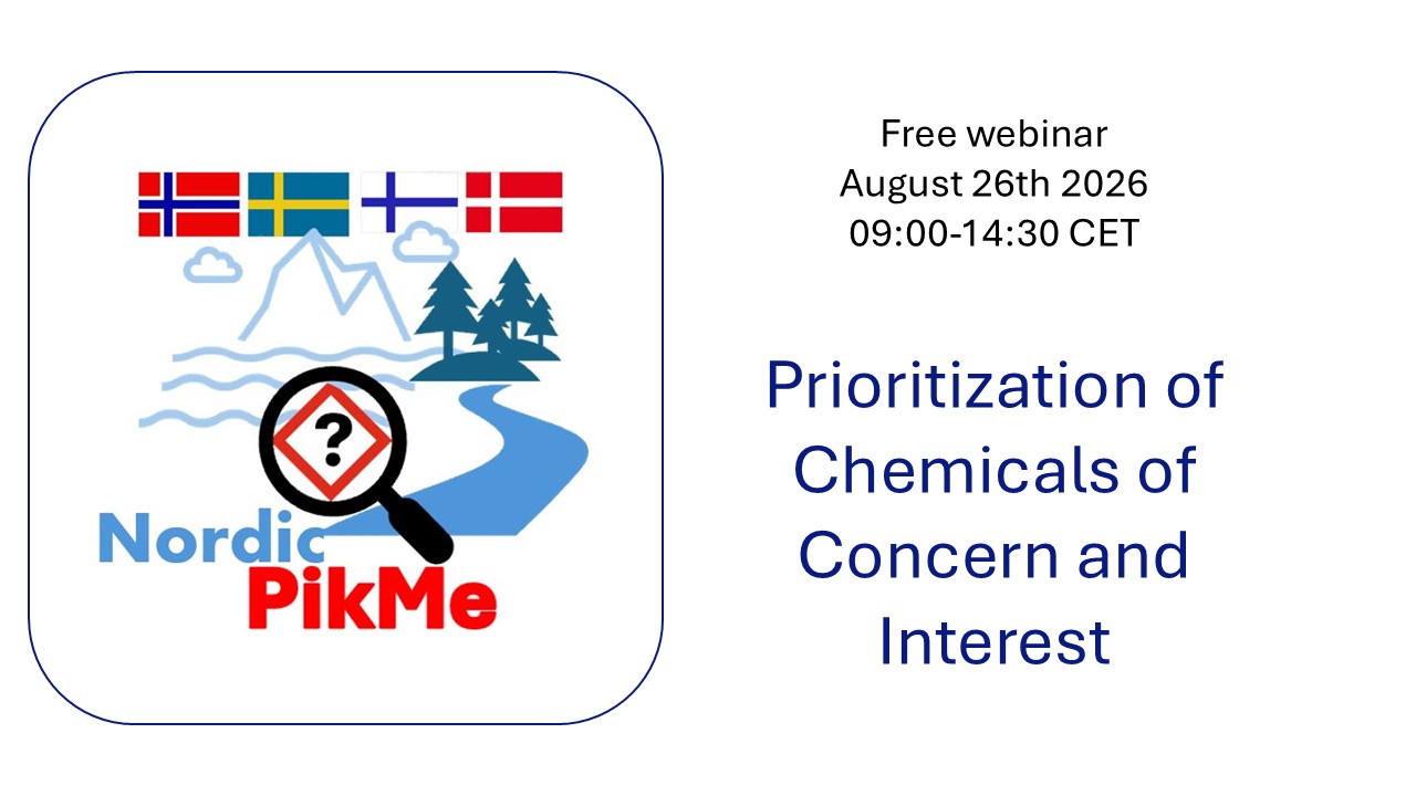 CONTRAST in the Nordic PikMe Webinar on Chemical Prioritisation