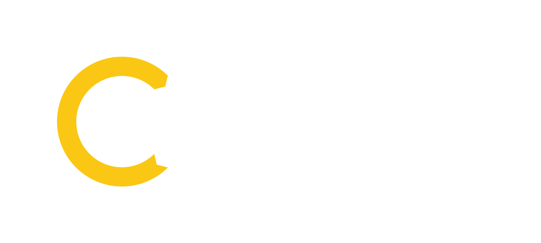 Centroplan Basislogo in Weiß und Gelb
