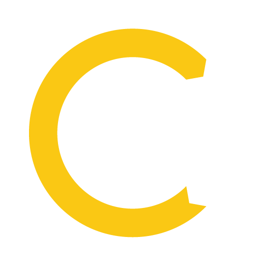 Centroplan Bildmarke in Weiß und Gelb