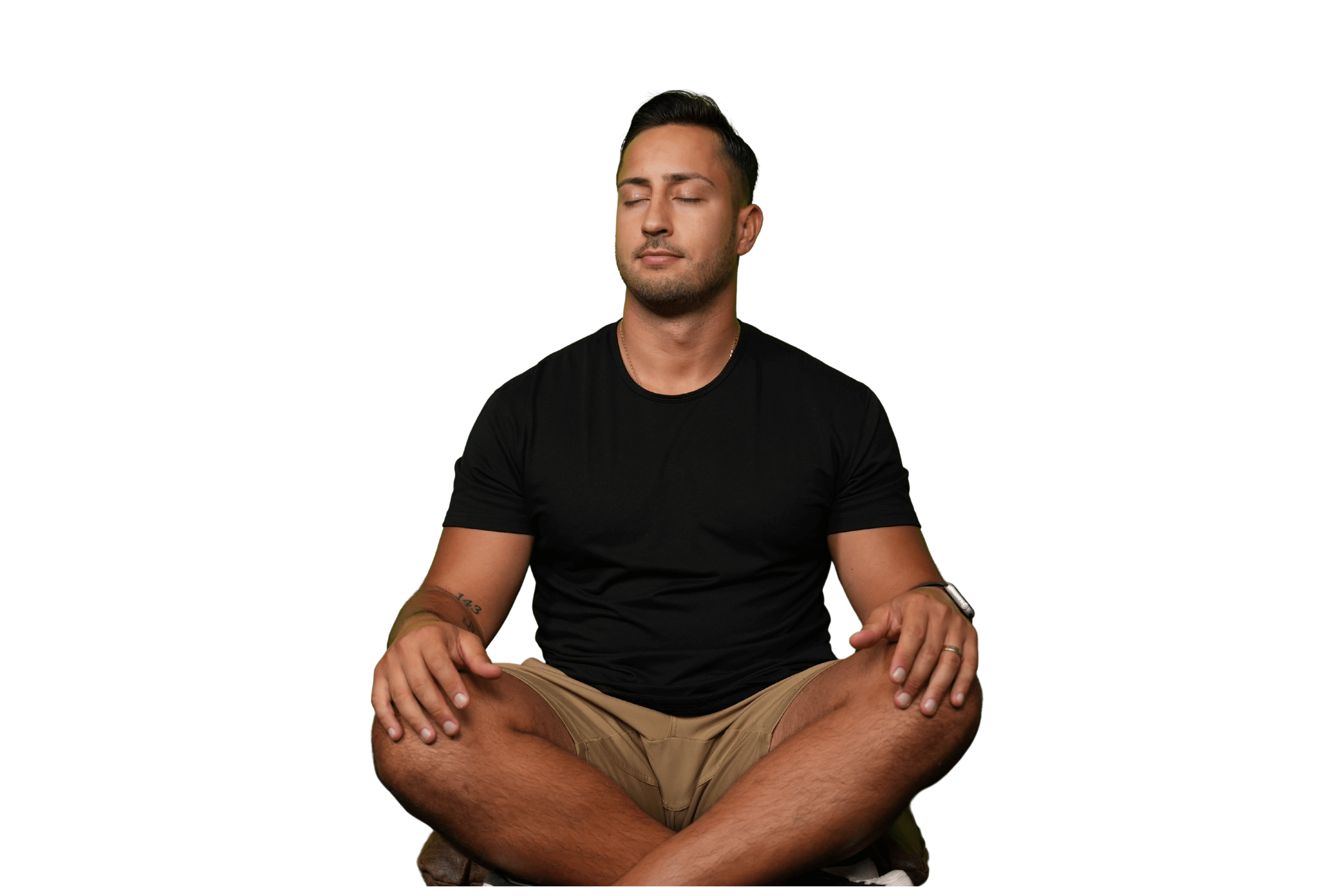 Mike Fio meditating
