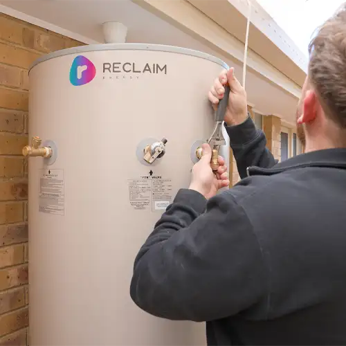 Reclaim heat pump being installed by Essential Solar