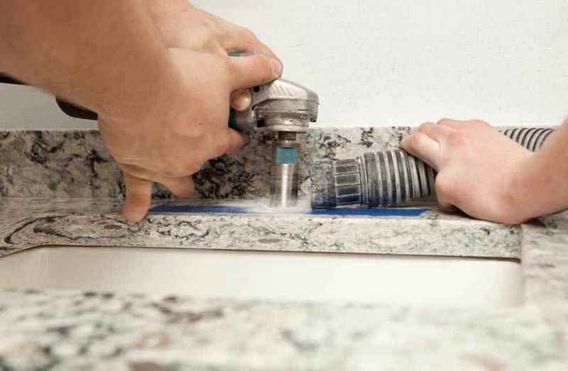 cutting granite countertops