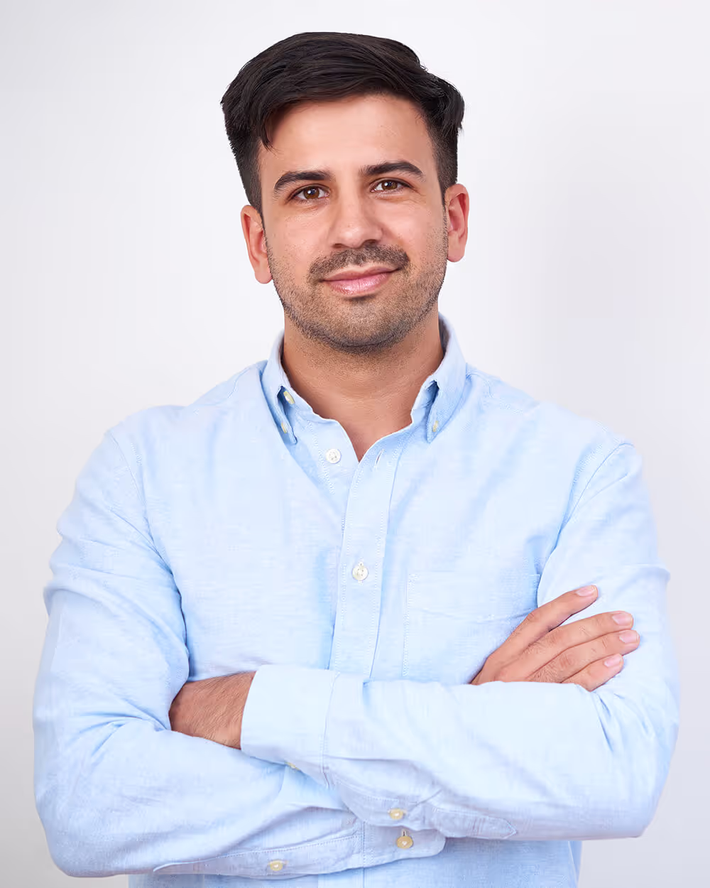 man in suit shirt
