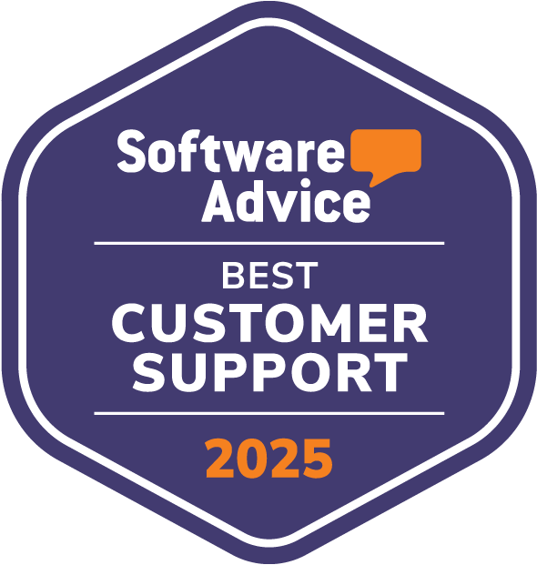 Software Advice Award: Best Customer Support 2024