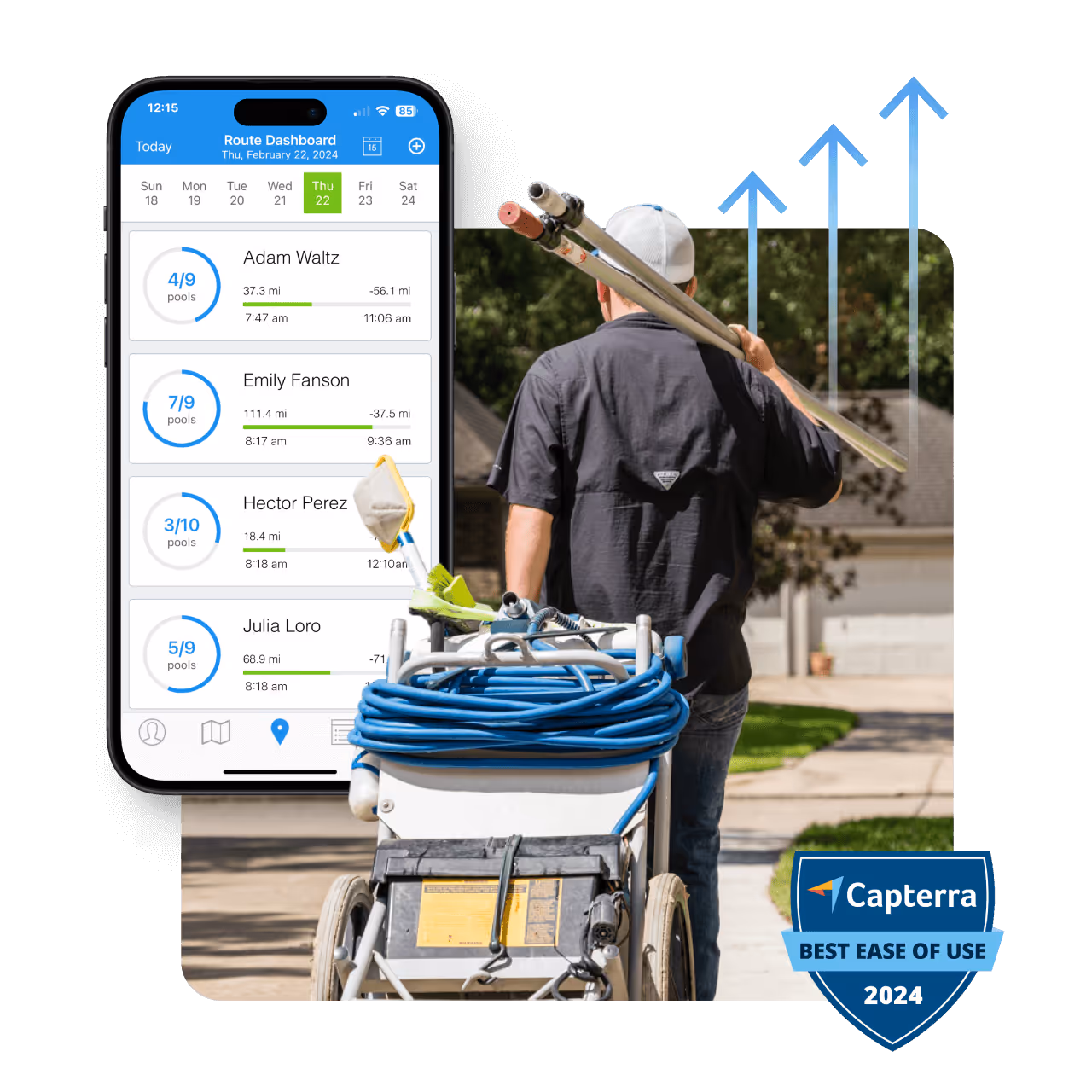 Software build for pool techs