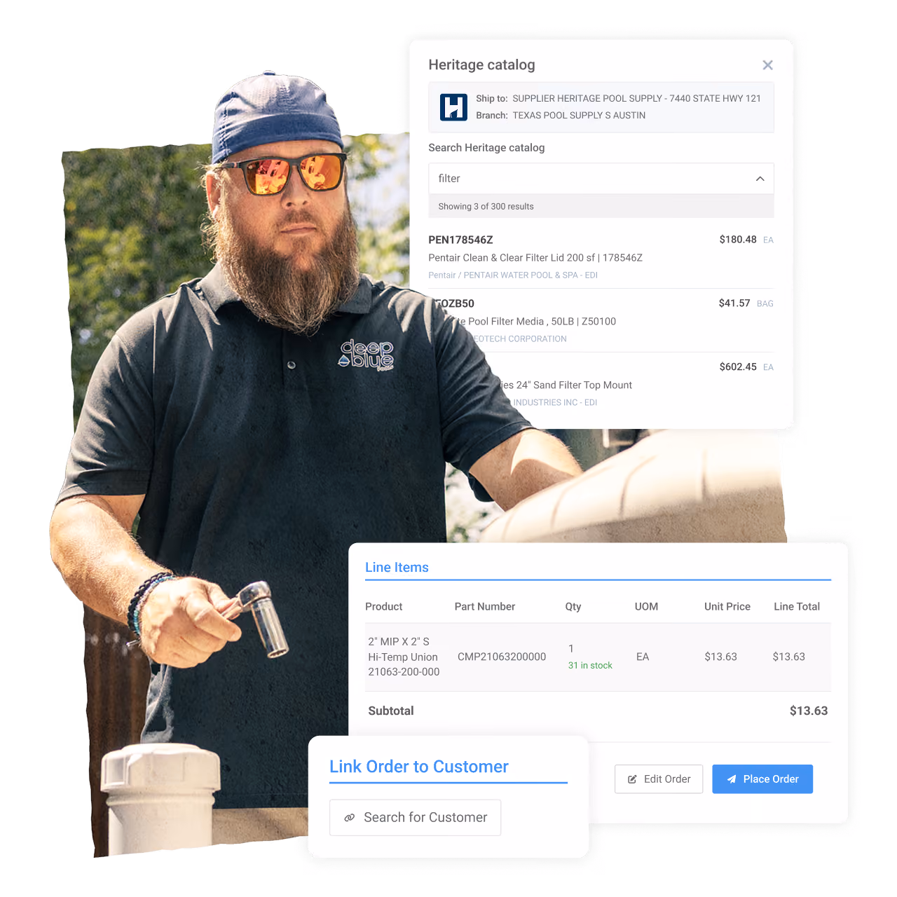 Mobile app for pool service business