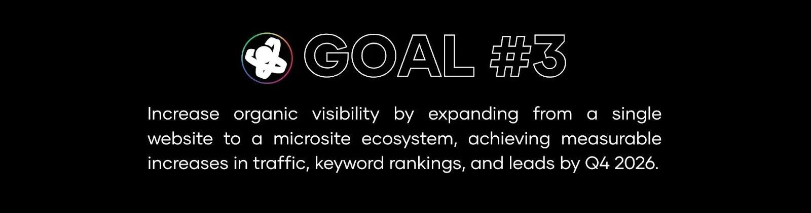 Infographic showing the 2026 SEO goal for an aesthetic medicine practice